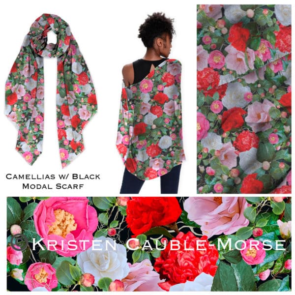 Camellias Galore Black Modal -06