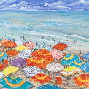 Painting Sperlonga Beach Italia