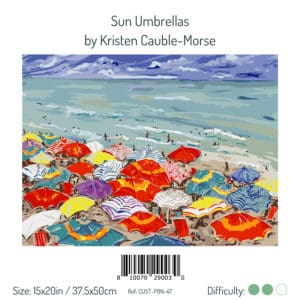 Paint by Numbers Kit Sun-Umbrellas